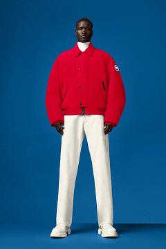 Chamarras Canada Goose Hombre México - Arxan Chaqueta De Bombardero Rojos TS4561908